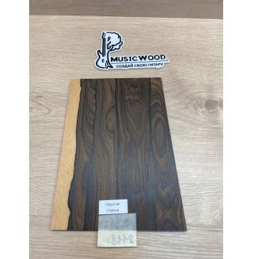 Зирикот заготовка накладки на головку грифа Смешанный ААА 5.5х170-155х230 мм-3