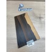 Зирикот заготовка накладки на головку грифа Смешанный ААА 5.5х158-118х235 мм