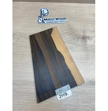 Зирикот заготовка накладки на головку грифа Смешанный ААА 5.5х158-118х235 мм-0