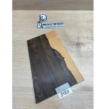 Зирикот заготовка накладки на головку грифа Смешанный ААА 5х175-130х240 мм-0