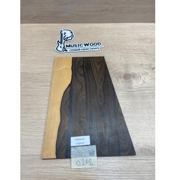 Зирикот заготовка накладки на головку грифа Смешанный ААА 5х175-130х240 мм-4