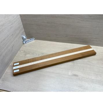 Клён Волнистый Печёный 180гр/Клён Белый Явор, Волнистый заготовка для переклеенного грифа электрогитары Радиал АА Волна ААА 28.5х(44-22-44)х730 мм - из 3х частей-13