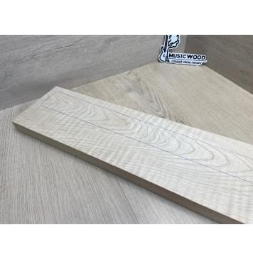 Клён Белый Явор, Волнистый заготовка грифа для электрогитары Тангент ААА Волна ААА 30х137х705 мм-13