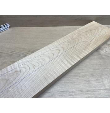 Клён Белый Явор, Волнистый заготовка грифа для электрогитары Тангент ААА Волна ААА 30х137х705 мм-15