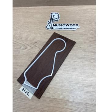 Венге заготовка накладки на головку грифа Радиал АА 5х93х215 мм-2