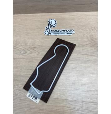 Венге заготовка накладки на головку грифа Радиал ААА 4х93-82х225 мм-1