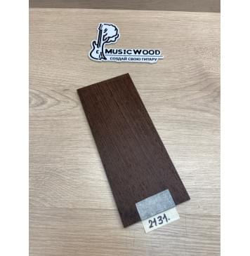 Венге заготовка накладки на головку грифа Радиал ААА 5.5х92х215 мм-0