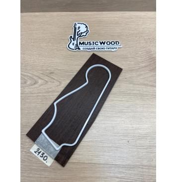 Венге заготовка накладки на головку грифа Радиал ААА 4х93-82х225 мм-1
