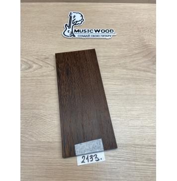 Венге заготовка накладки на головку грифа Радиал АА 6х93х215 мм-0