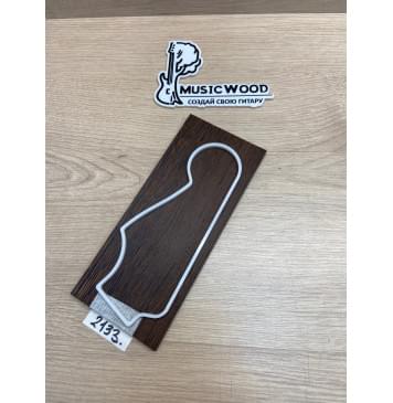 Венге заготовка накладки на головку грифа Радиал АА 6х93х215 мм-1