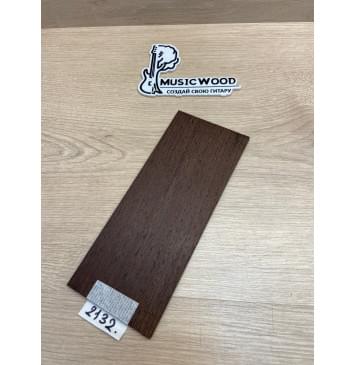 Венге заготовка накладки на головку грифа Радиал ААА 5х95х230 мм-0