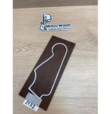 Венге заготовка накладки на головку грифа Радиал ААА 5х95х230 мм-1