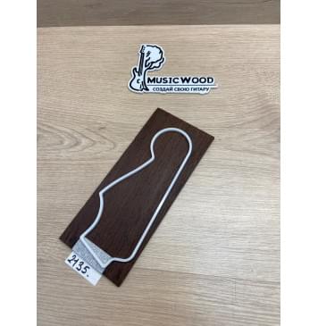 Венге заготовка накладки на головку грифа Радиал ААА 5.2х93х215 мм-1