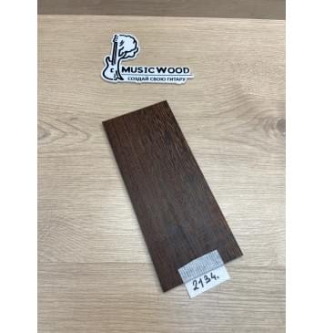 Венге заготовка накладки на головку грифа Радиал ААА 5.5х94х215 мм-0