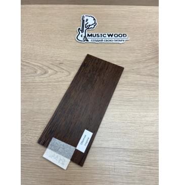 Венге заготовка накладки на головку грифа Радиал ААА 5.5х94х215 мм-2