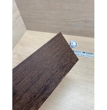 Венге заготовка накладки на головку грифа Радиал ААА 5.5х94х215 мм-3