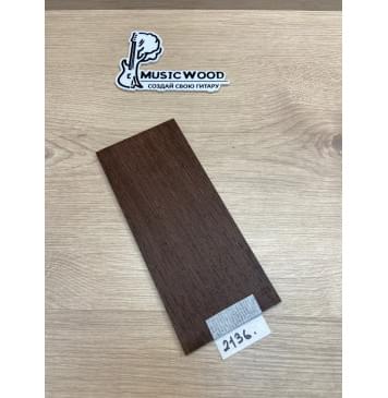 Венге заготовка накладки на головку грифа Радиал ААА 5х93х215 мм-0