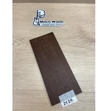 Венге заготовка накладки на головку грифа Радиал ААА 5.8х95х230 мм-0
