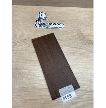 Венге заготовка накладки на головку грифа Радиал ААА 4х95х230 мм-0