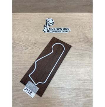 Венге заготовка накладки на головку грифа Радиал ААА 4х95х230 мм-2