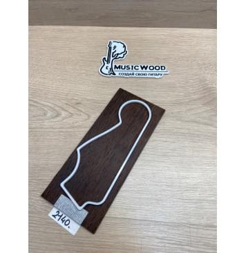 Венге заготовка накладки на головку грифа Радиал ААА 4.2х93х215 мм-1