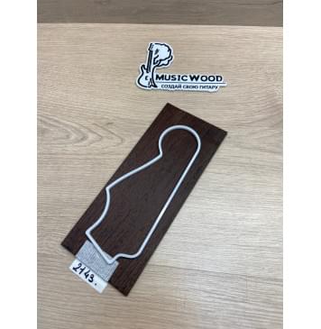Венге заготовка накладки на головку грифа Радиал АА 4.5х95х230 мм-1