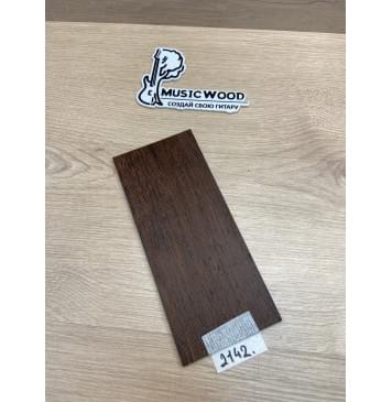 Венге заготовка накладки на головку грифа Радиал ААА 4.6х93х215 мм-0