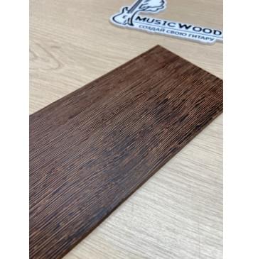 Венге заготовка накладки на головку грифа Радиал ААА 5х93х215 мм-1