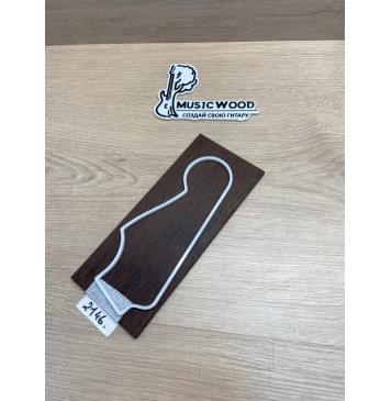 Венге заготовка накладки на головку грифа Радиал ААА 4.7х93х215 мм-1