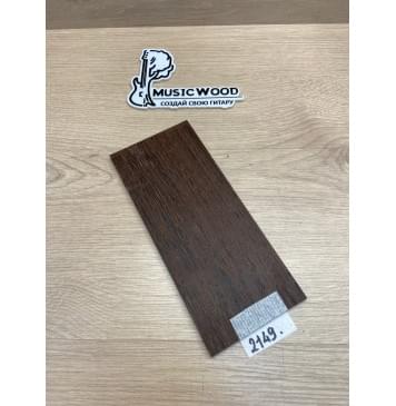Венге заготовка накладки на головку грифа Радиал ААА 5х93х215 мм-0