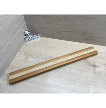 Клён Печёный 180гр/Корина Белая (Лимба-Офрам) заготовка для переклеенного грифа безголовой гитары Радиал АА 26х(20-20.5-20)х585 мм - из 3х частей-0