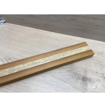 Клён Печёный 180гр/Корина Белая (Лимба-Офрам) заготовка для переклеенного грифа безголовой гитары Радиал АА 26х(20-20.5-20)х585 мм - из 3х частей-1