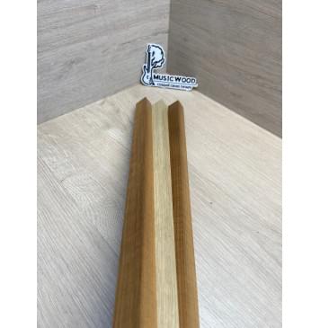 Клён Печёный 180гр/Корина Белая (Лимба-Офрам) заготовка для переклеенного грифа безголовой гитары Радиал АА 26х(20-20.5-20)х585 мм - из 3х частей-4