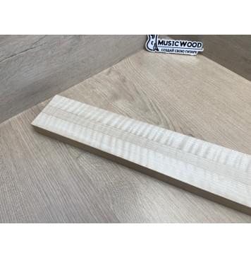 Клён Белый Явор, Волнистый заготовка грифа для безголовой гитары Радиал АА Волна АА 25.3х(29-16.5-29)х610 мм, из 3х частей-3