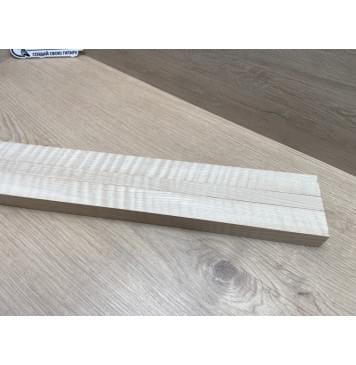 Клён Белый Явор, Волнистый заготовка грифа для безголовой гитары Радиал АА Волна АА 25.3х(29-16.5-29)х610 мм, из 3х частей-4