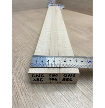 Клён Белый Явор, Волнистый заготовка грифа для безголовой гитары Радиал АА Волна АА 25.3х(29-16.5-29)х610 мм, из 3х частей-6