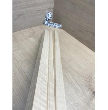 Клён Белый Явор, Волнистый заготовка грифа для безголовой гитары Радиал АА Волна АА 25.3х(29-16.5-29)х610 мм, из 3х частей-5