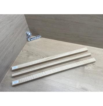 Клён Белый Явор, Волнистый заготовка грифа для безголовой гитары Радиал АА Волна АА 25.3х(29-16.5-29)х610 мм, из 3х частей-11