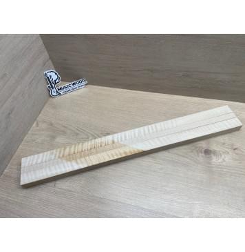 Клён Белый Явор, Волнистый заготовка грифа для безголовой гитары Радиал АА Волна АА 25.3х(29-16.5-29)х610 мм, из 3х частей-14