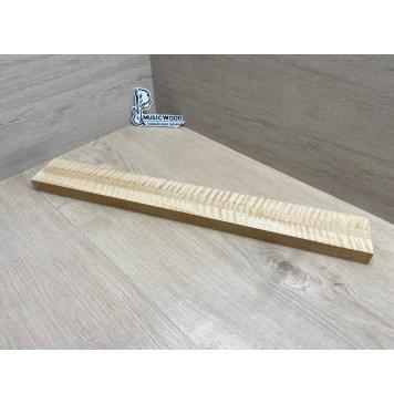 Клён Белый Явор, Волнистый заготовка грифа для безголовой гитары Радиал АА Волна АА 25.3х(29-16.5-29)х610 мм, из 3х частей-0