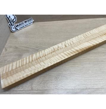 Клён Белый Явор, Волнистый заготовка грифа для безголовой гитары Радиал АА Волна АА 25.3х(29-16.5-29)х610 мм, из 3х частей-16