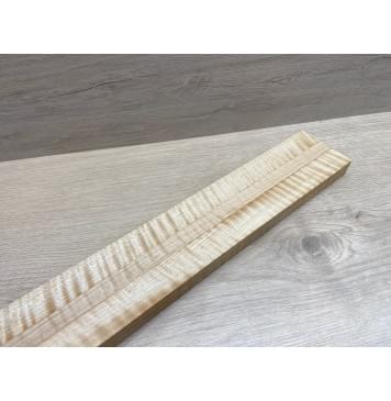 Клён Белый Явор, Волнистый заготовка грифа для безголовой гитары Радиал АА Волна АА 25.3х(29-16.5-29)х610 мм, из 3х частей-13