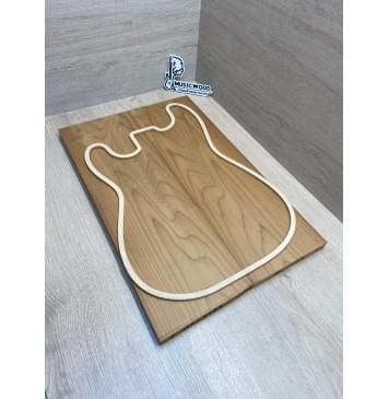 Клён Печёный 180 гр заготовка на топ Тангент ААА 20х168х515 мм - 2 шт.(книжкой)-3