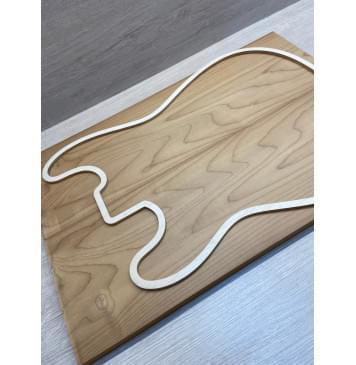 Клён Печёный 180 гр заготовка на топ Тангент ААА 20х168х515 мм - 2 шт.(книжкой)-5