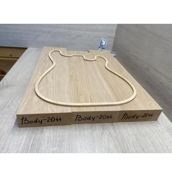 Ольха заготовка корпуса Смешанный АА 45.5х(132-132-132)х(555-495-545) мм- из 3х частей, 482 кг/м3-7