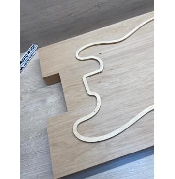 Ольха заготовка корпуса Смешанный АА 45.5х(132-132-132)х(555-495-545) мм- из 3х частей, 482 кг/м3-8