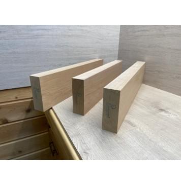 Ольха заготовка корпуса Смешанный АА 45.5х(132-132-132)х(555-495-545) мм- из 3х частей, 482 кг/м3-5