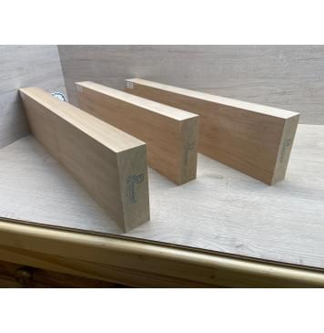 Ольха заготовка корпуса Смешанный АА 45.5х(132-132-132)х(555-495-545) мм- из 3х частей, 482 кг/м3-4