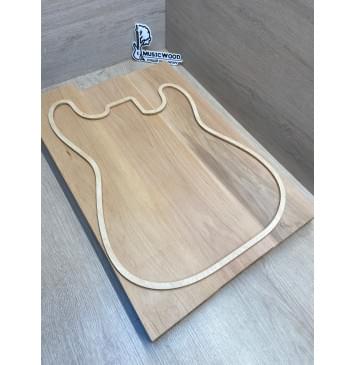 Ольха заготовка корпуса Смешанный ААА 44.5х(115-115-115)х(540-510-505) мм- из 3х частей, 513 кг/м3-1