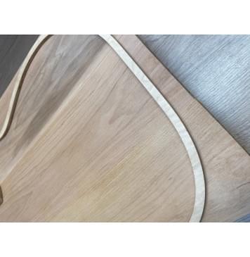 Ольха заготовка корпуса Смешанный ААА 44.5х(115-115-115)х(540-510-505) мм- из 3х частей, 513 кг/м3-3